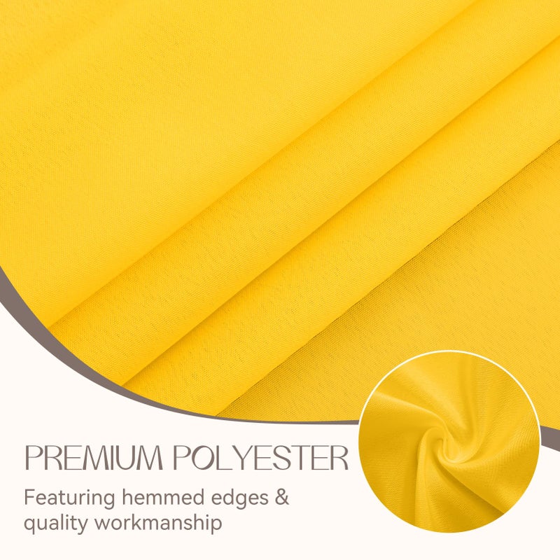 Romanstile Spring Rectangle Tablecloth - Waterproof and Wrinkle Resistant Washable Polyester Table Cloth for Kitchen Dining/Party/Wedding Indoor and Outdoor Use (60 x 84 inch, Yellow) - Image 4